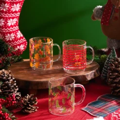 Karaca New Year Christmas Ginger Party Mug, 410 ml, Multi