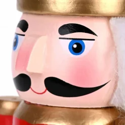 Karaca New Year Christmas Nutcracker with Drums Figure, 25cm, Red Multi