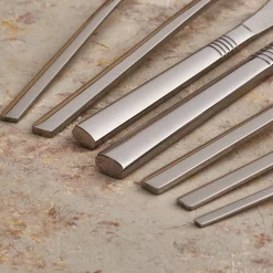Karaca Nil 91-Piece Stainless Steel Cutlery Set with Serving Set, Silver