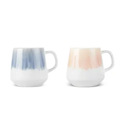 Karaca Okeanos 2 Piece Stoneware Mug Set, 400ml, Multi