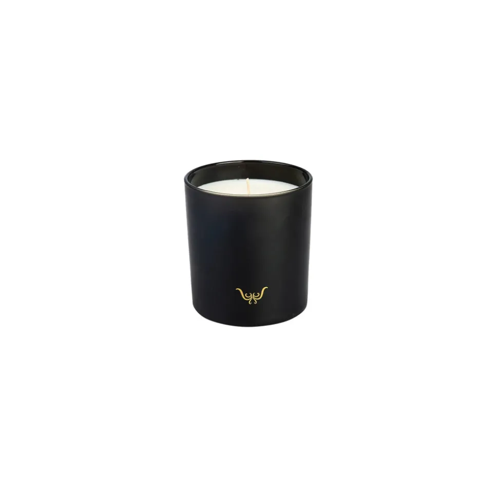 Karaca Orange Blossom Candle and Candlestick, Black