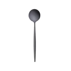 Karaca Orion 30-Piece Stainless Steel Cutlery Set for 6 People, Shiny Black