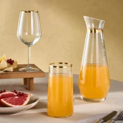 Karaca Orlando 25-Piece Mixed Glass Set for 12 Person, Clear