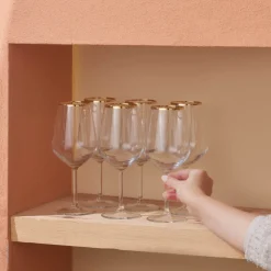 Karaca Orlando 6-Piece Wine Glass Set, 490ml, Multi