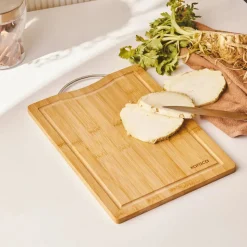 Karaca Owen Bamboo Rectangle Chopping Board, Small, Wood