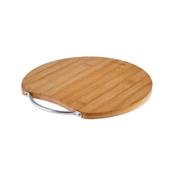 Karaca Owen Bamboo Round Chopping Board, Small, 25cmx25cm, Wood