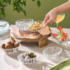 Karaca Oyster 6-Piece Serveware Set, Transparent