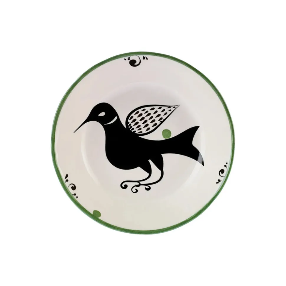 Karaca Paye Seljuk Collection Porcelain CerealSoup Bowl, 20cm, Green Multi