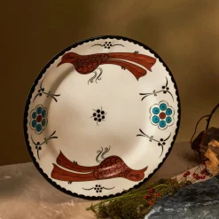 Karaca Paye Seljuk Collection Porcelain Dinner Plate, 26cm, Multi