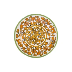 Karaca Paye Seljuk Collection Porcelain Side Plate, 21cm, Yellow Multi