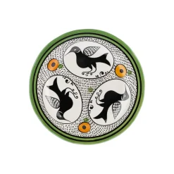 Karaca Paye Seljuk Collection Porcelain Side Plate, 21cm, Green Multi