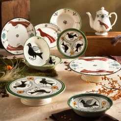 Karaca Paye Seljuk Collection Porcelain Side Plate, 21cm, Green Multi