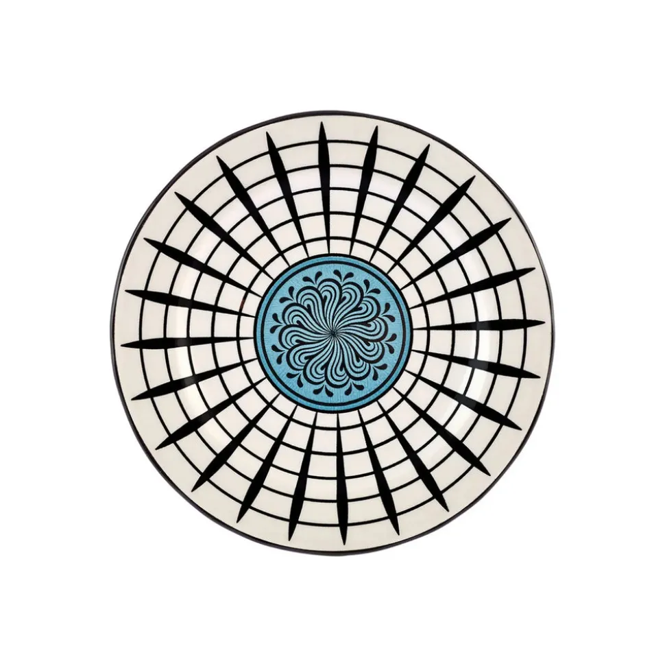 Karaca Paye Seljuk Collection Porcelain Side Plate, 16cm, Blue Multi