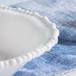 Karaca Perla Melamine Pasta Bowl 22cm, White