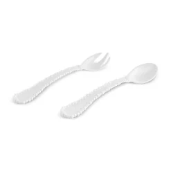 Karaca Perla Melamine 2-Piece Service Set, White