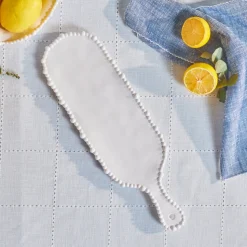 Karaca Perla Melamine Serving Platter, 43cm, White