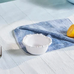 Karaca Perla Melamine Snack Bowl, 13cm, White