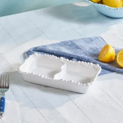 Karaca Perla Melamine Snack Bowl, 23cm, White