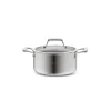 Karaca Plasma Steel 3Ply Non-Stick Induction Casserole, 24cm, Silver