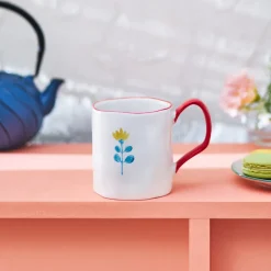Karaca Primavera Stoneware Mug, 400ml, White