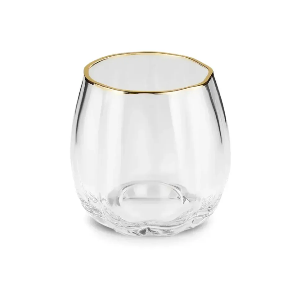 Karaca Priscilla 6-Piece Glass Set for 6 People, 380ml, Gold