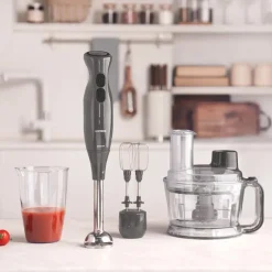 Karaca Pro-Multimax 6 in 1 Multi Purpose Food Processor, 2000W, Space Grey