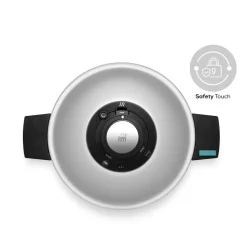 Karaca Quick and Safe 2-Piece Stainless Steel Induction Pressure Cooker Set, 4L+6L, Black Silver