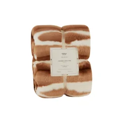 Karaca Rabbit Sherpa Blanket, 130x150cm, Single, Brown