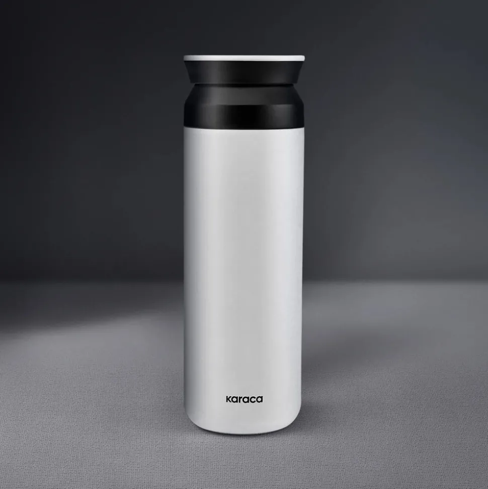 Karaca Rainbow Leak-Proof Stainless Steel Flask, 500ml, Cream