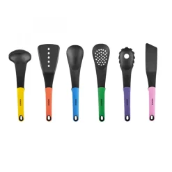Karaca Rainbow 7-Piece Kitchen Utensil Set with Stand, Multi