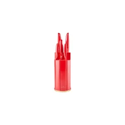 Karaca Retro 5 Piece Knife Block Set, Red