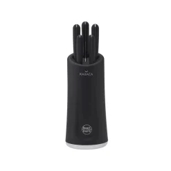 Karaca Right 5 Piece Knife Block Set, Black