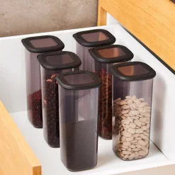 Karaca Rise 9-Piece Storage Container, Anthratice