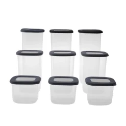 Karaca Rise 9-Piece Storage Container, Anthratice