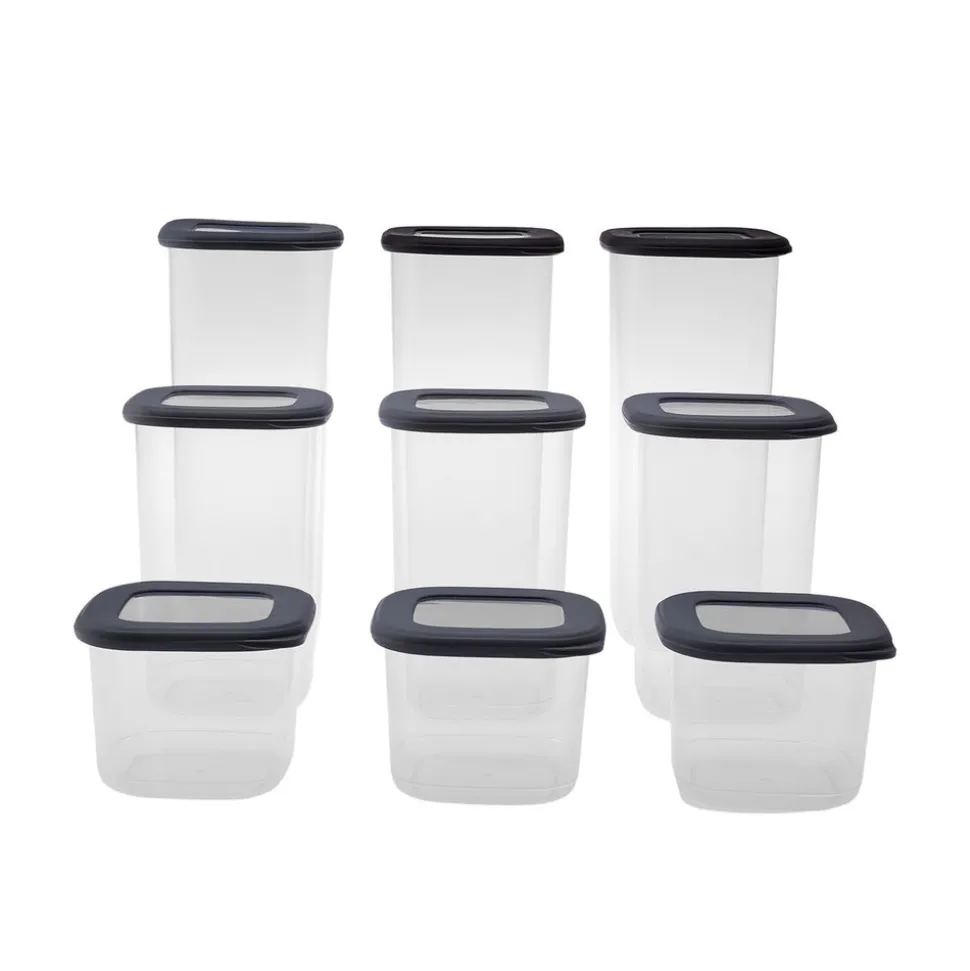 Karaca Rise 9-Piece Storage Container, Anthratice