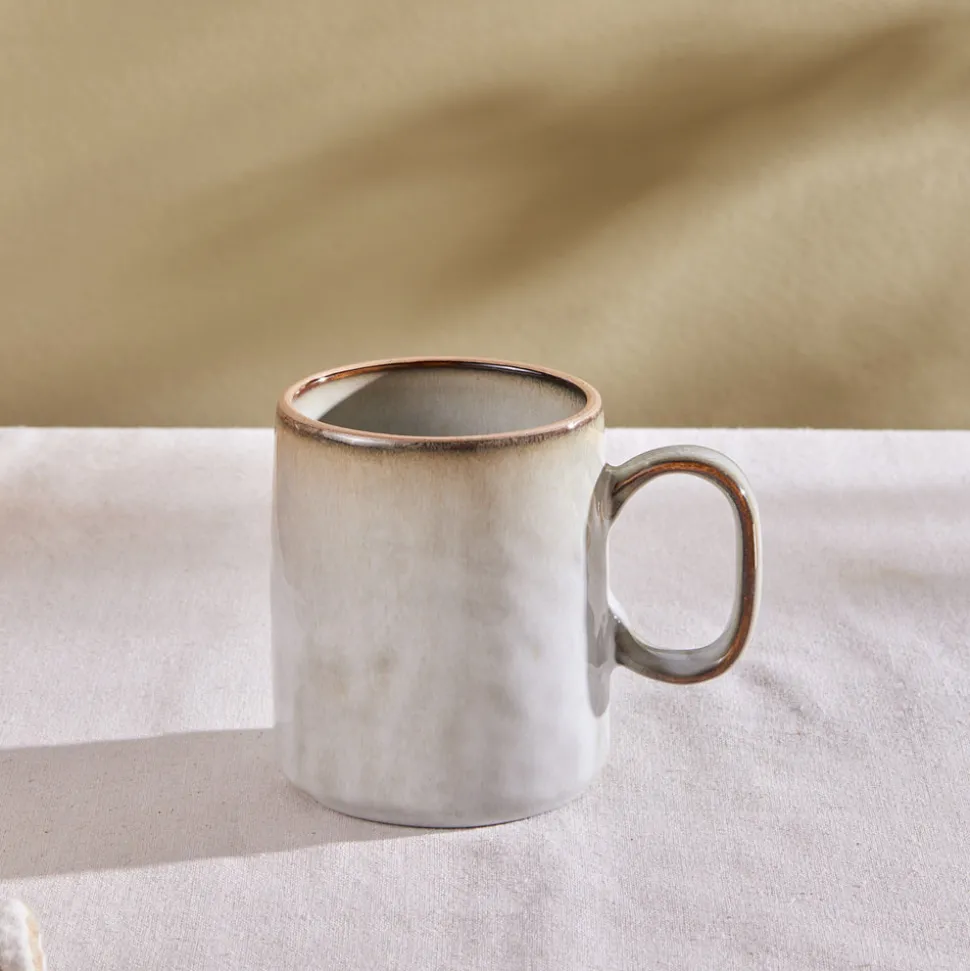 Karaca Rixton Ceramic Mug, 440ml, Beige