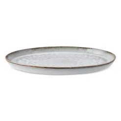 Karaca Rixton Ceramic Serving Platter, 35,5cm, Beige