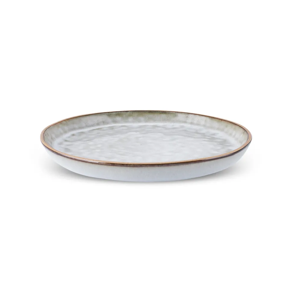 Karaca Rixton Ceramic Side Plate, 22cm, Beige