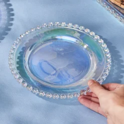 Karaca Rory Glass Side Plate, 19cm, Transparent
