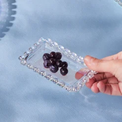 Karaca Rory Glass Snack Bowl, 10cm, Transparent