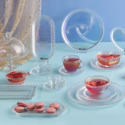 Karaca Rory Glass Snack Bowl, 10cm, Transparent