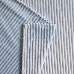 Karaca Ruby Stripe Wellsoft Blanket, Double, Blue