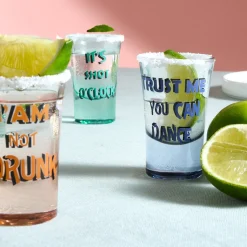 Karaca Shotless 4-Piece Shot Glass Set for 4 People, 34ml, Multi