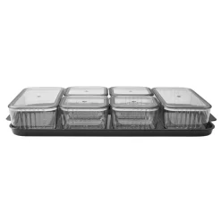 Karaca Sienna 6 Piece Breakfast Storage Container Set, Black Transparent