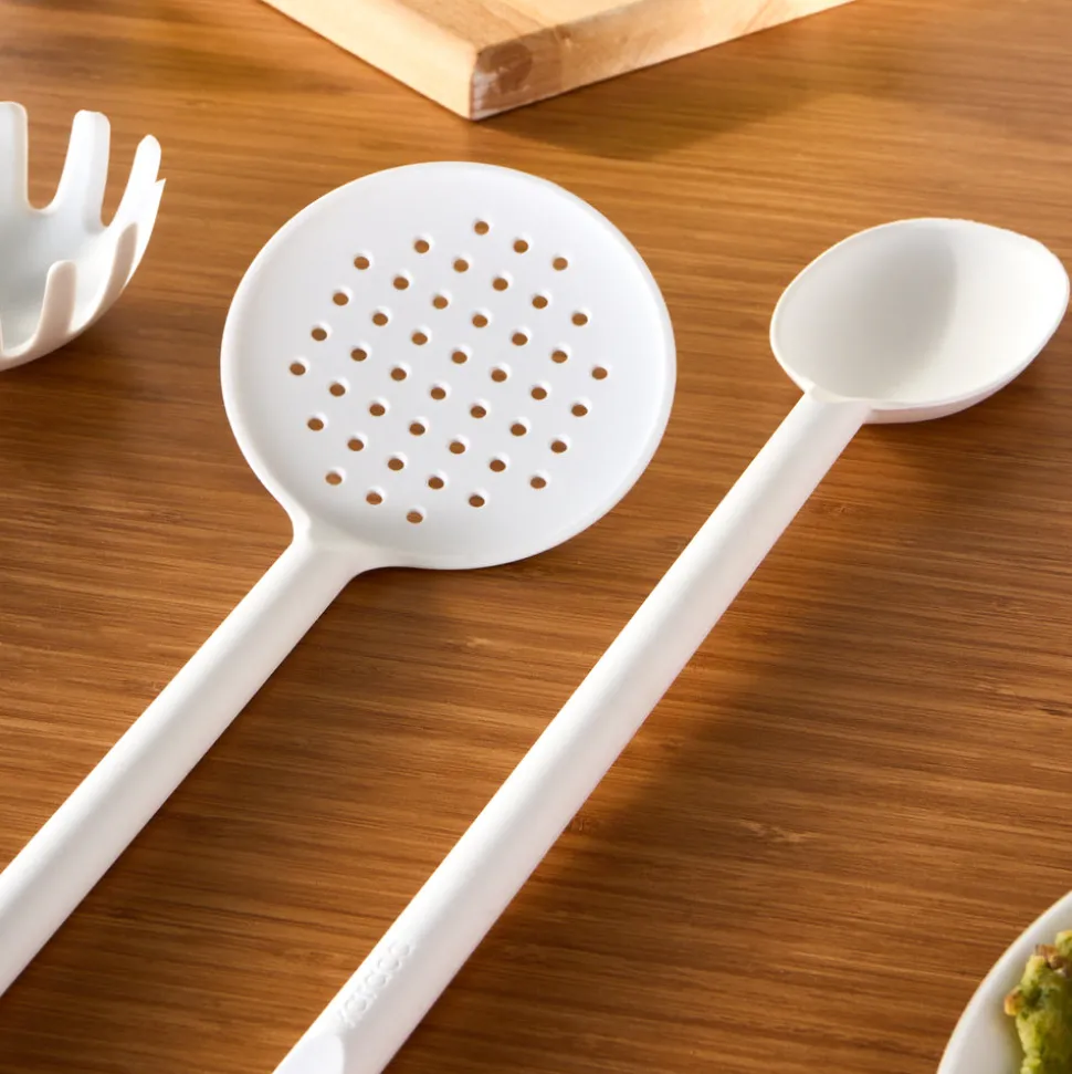 Karaca Simple 5-Piece Utensil Set, White