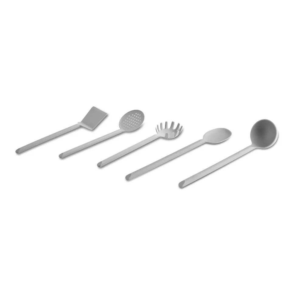 Karaca Simple 5-Piece Utensil Set, Grey