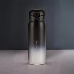 Karaca Skyfall Leak-Proof Stainless Steel Flask, 500ml, Black