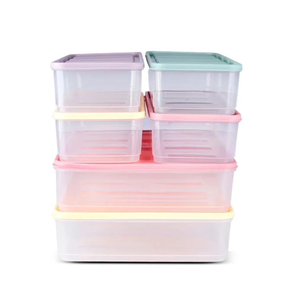 Karaca Stella 6-Piece Freezer Storage Container, 3,5L - 1,65L, Multi