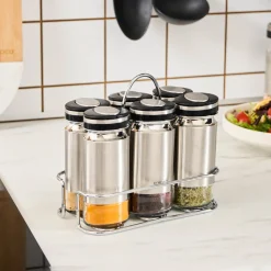 Karaca Stellum 6-Piece Spice Jar Set, Inox