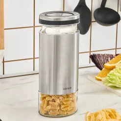 Karaca Stellum Storage Jar, 1210ml, Inox
